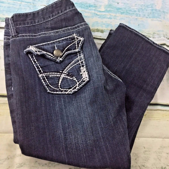 Maurices Denim Flap Pocket Capri Jean Womens 9/10 - Picture 1 of 7